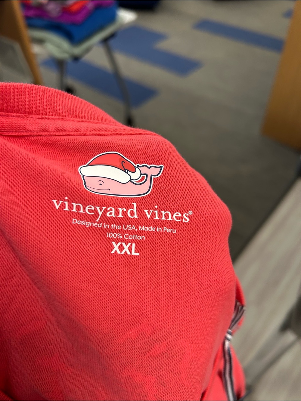 NWT Vineyard Vines Merry Christmas Retro Van Tree Long Sleeve Tee XXL - Picture 3 of 5